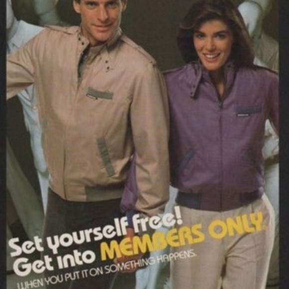 1980s members only lightweight jacket size 46 - Picture 2 of 6